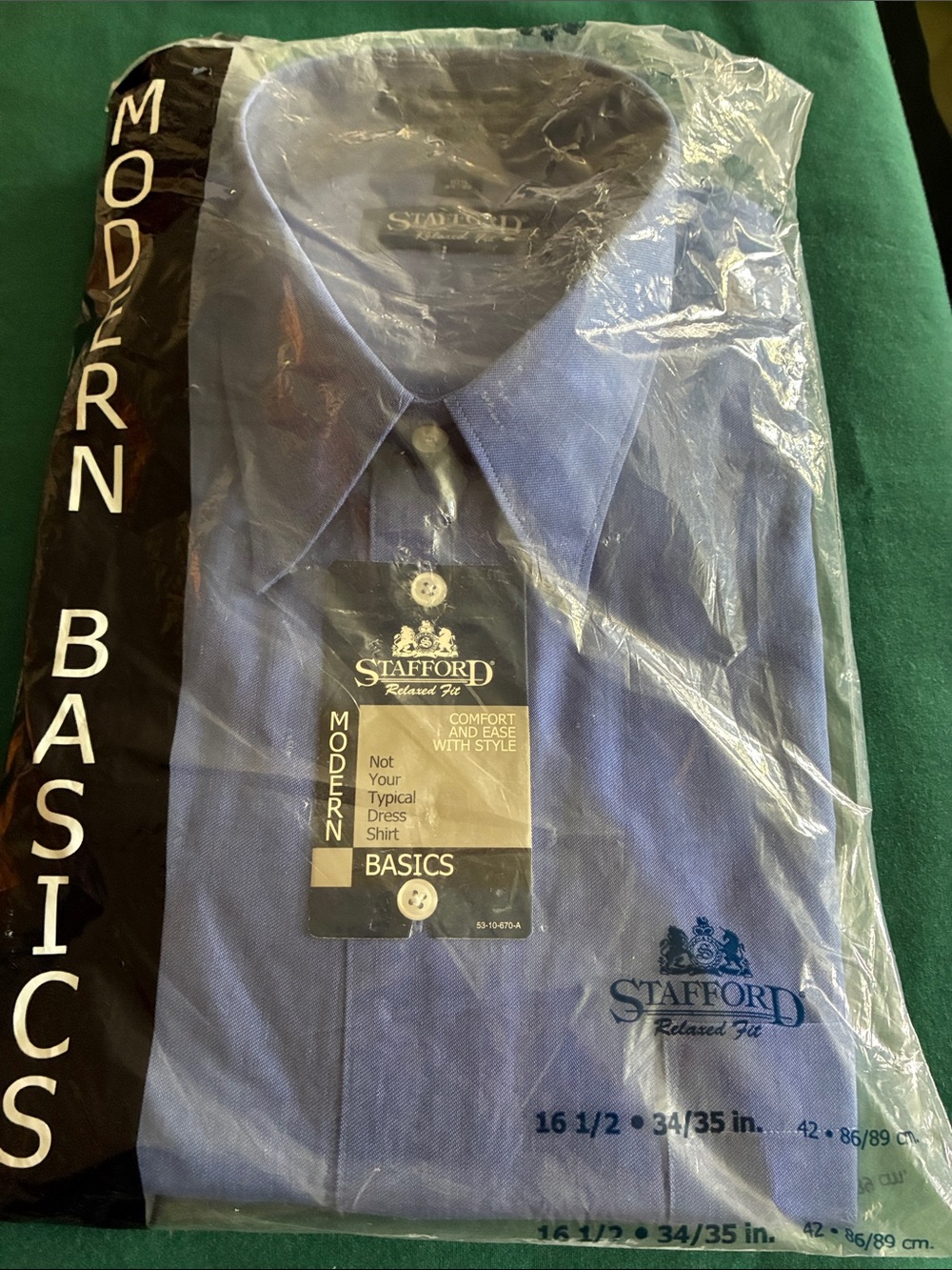 Stafford Light Blue Dress Shirt - Modern Basics
